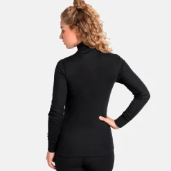 ROSE Bikes ACTIVE WARM ECO BL TOP Turtle Neck L/S Half Zip Women’s Long Sleeve Base Layer| Cycling Undershirts