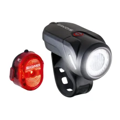 ROSE Bikes AURA 35 USB LED Front Light/NUGGET II Rear Light Set| Battery-Powered
