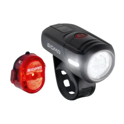 ROSE Bikes AURA 45 USB LED Front Light/NUGGET II Rear Light Set| Battery-Powered