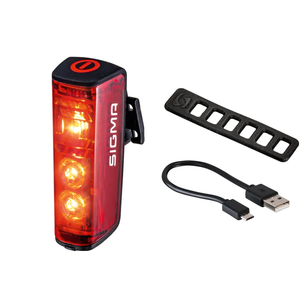 ROSE Bikes BLAZE USB Battery-Powered Rear Light with Brake Light| Battery-Powered
