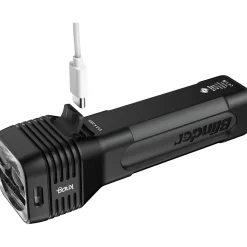 ROSE Bikes Blinder 120 Lux Front Light and Mid Cobber Rear Light Rechargeable Set| Battery-Powered