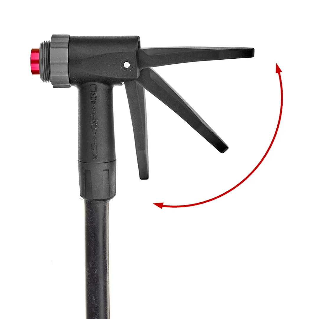 ROSE Bikes Clever Hose with Twin-Valve 2in1 Pump Head for GF-56| Spares And Accessories