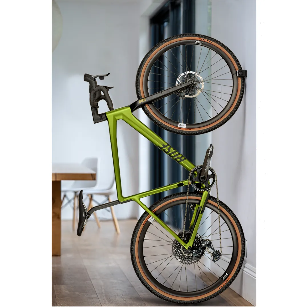 ROSE Bikes CLUG PRO HYBRID Bicycle Wall Bracket 1.3"-1.7" Secured with Fidlock| Bike Racks