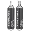 ROSE Bikes CO2 Cartridges 25 g threaded, Set of 2| CO2 Pumps And Cartridges