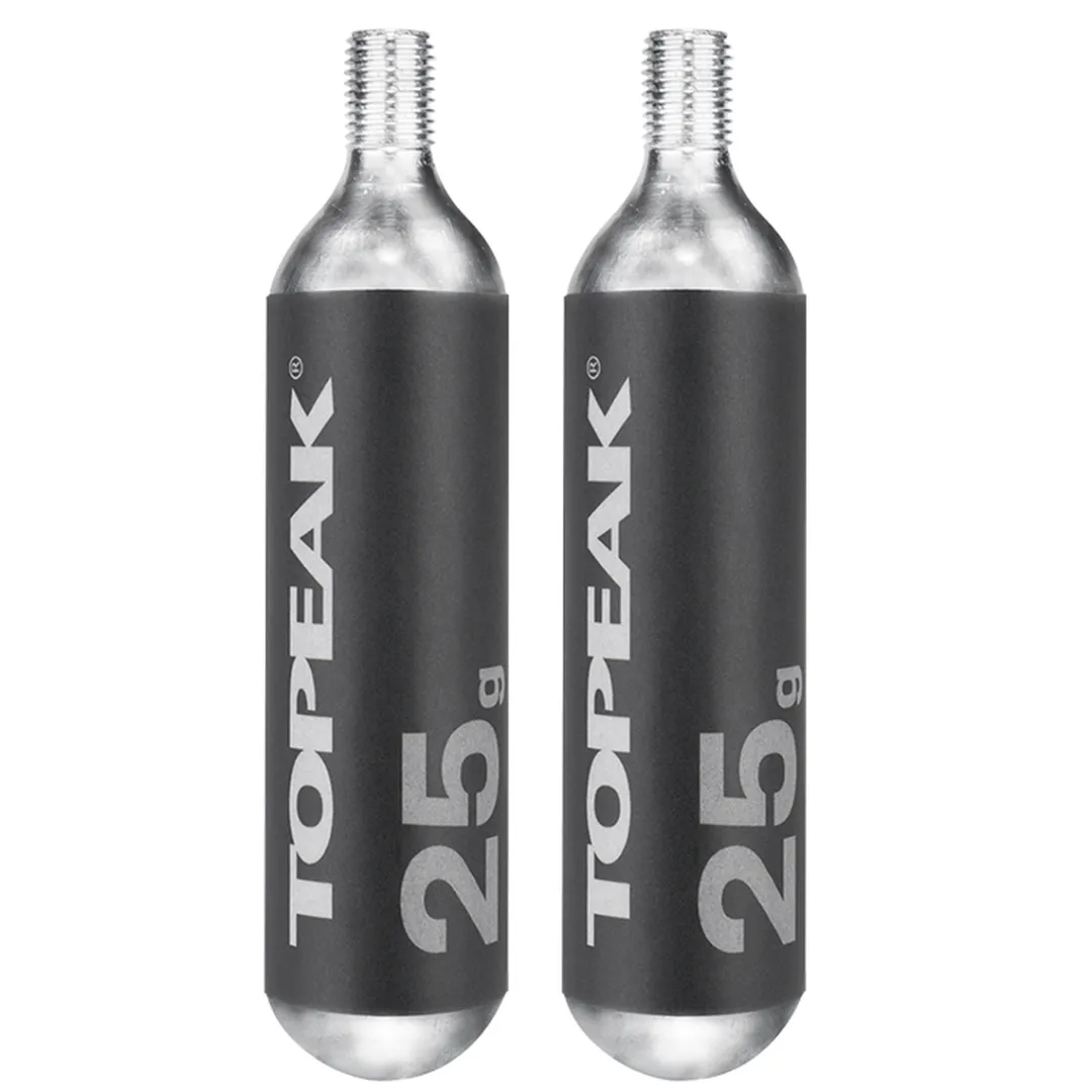 ROSE Bikes CO2 Cartridges 25 g threaded, Set of 2| CO2 Pumps And Cartridges