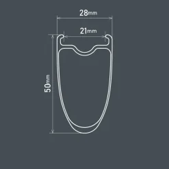 ROSE Bikes Dura Ace WH-R9270-C50-TL Disc Centerlock Road Rear Wheel 28"/700C| Road