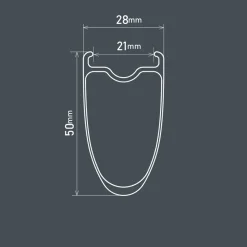 ROSE Bikes Dura Ace WH-R9270-C50-TL Disc Centerlock Road Front Wheel 28"/700C| Road