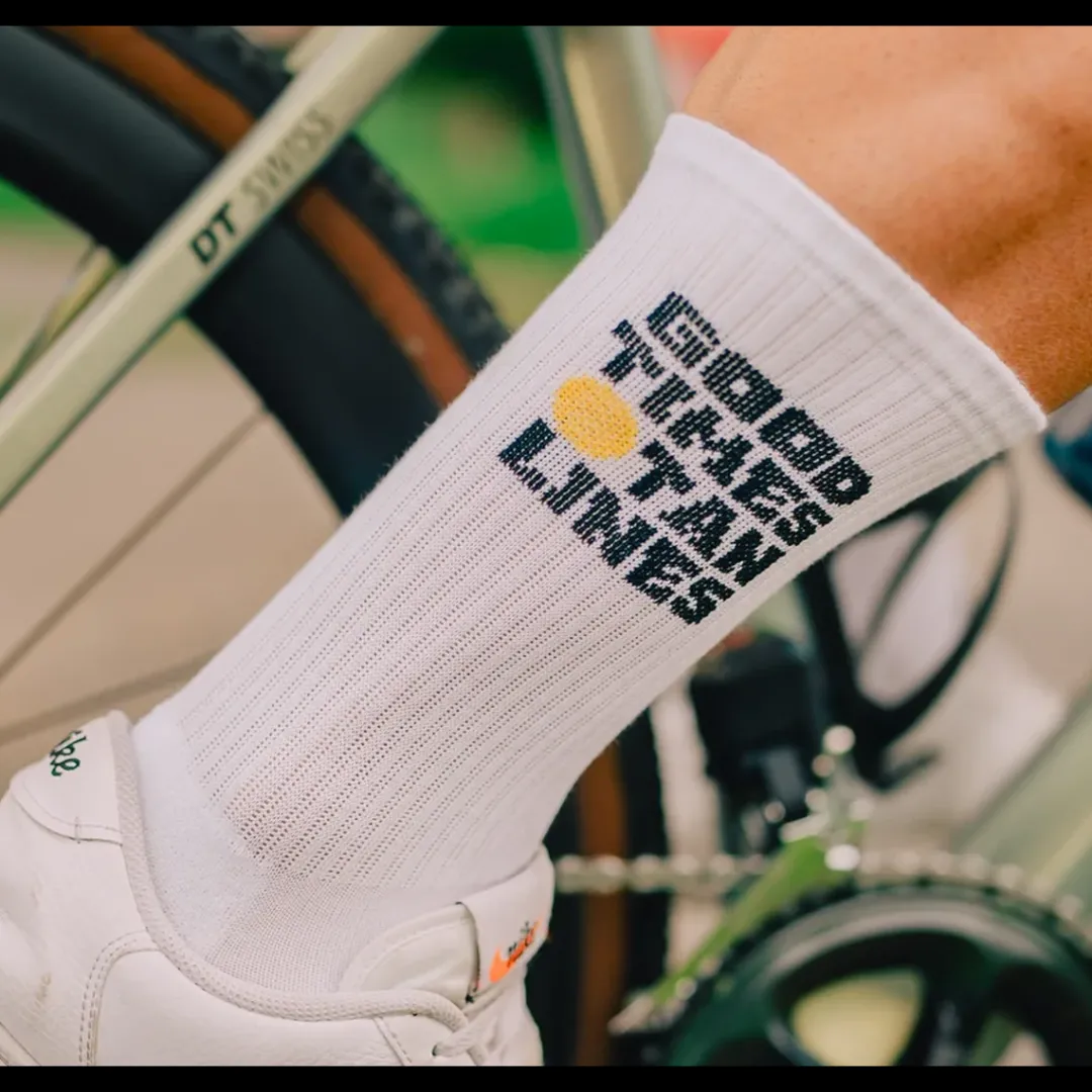 ROSE Bikes GOOD TIMES TAN LINES RETRO CREW SOCKS Cycling Socks| Socks