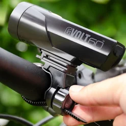 ROSE Bikes GVolt 60 Front Light + Rapid Micro G Rear Light Rechargeable Lighting Set| Battery-Powered