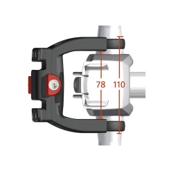 ROSE Bikes Handlebar Adapter E Universal incl. Lock| Additional Accessories|Bike Bags