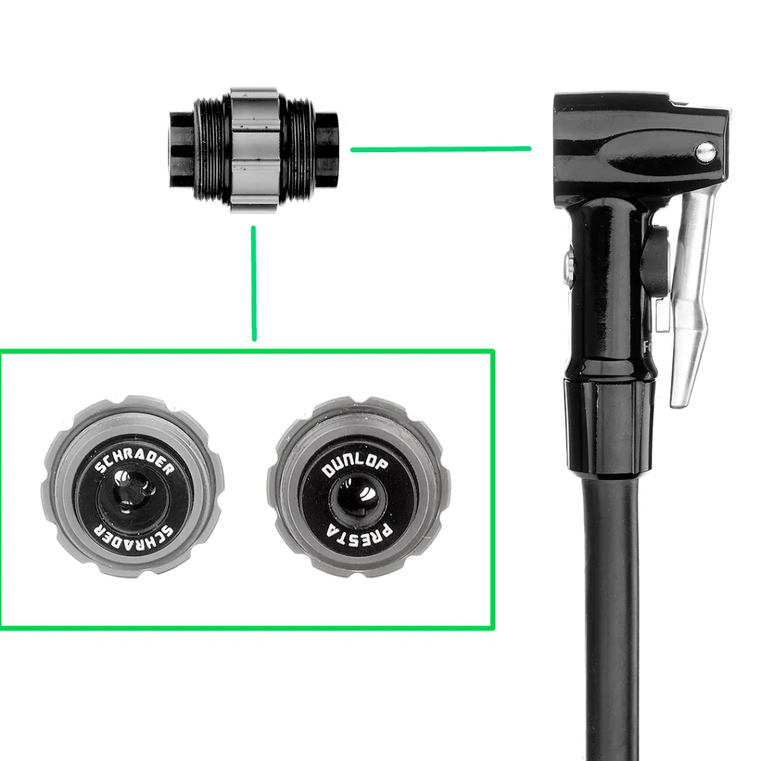 ROSE Bikes Hose with Clever Twin-Valve 2in1 Pump Head for Druckmacher XXL 260| Spares And Accessories