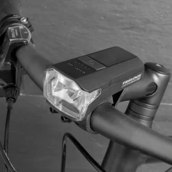 ROSE Bikes LS 480 Lighthammer Headlight + LS740 I-GO Vector Signal Rechargeable Rear Light Lighting Set| Battery-Powered