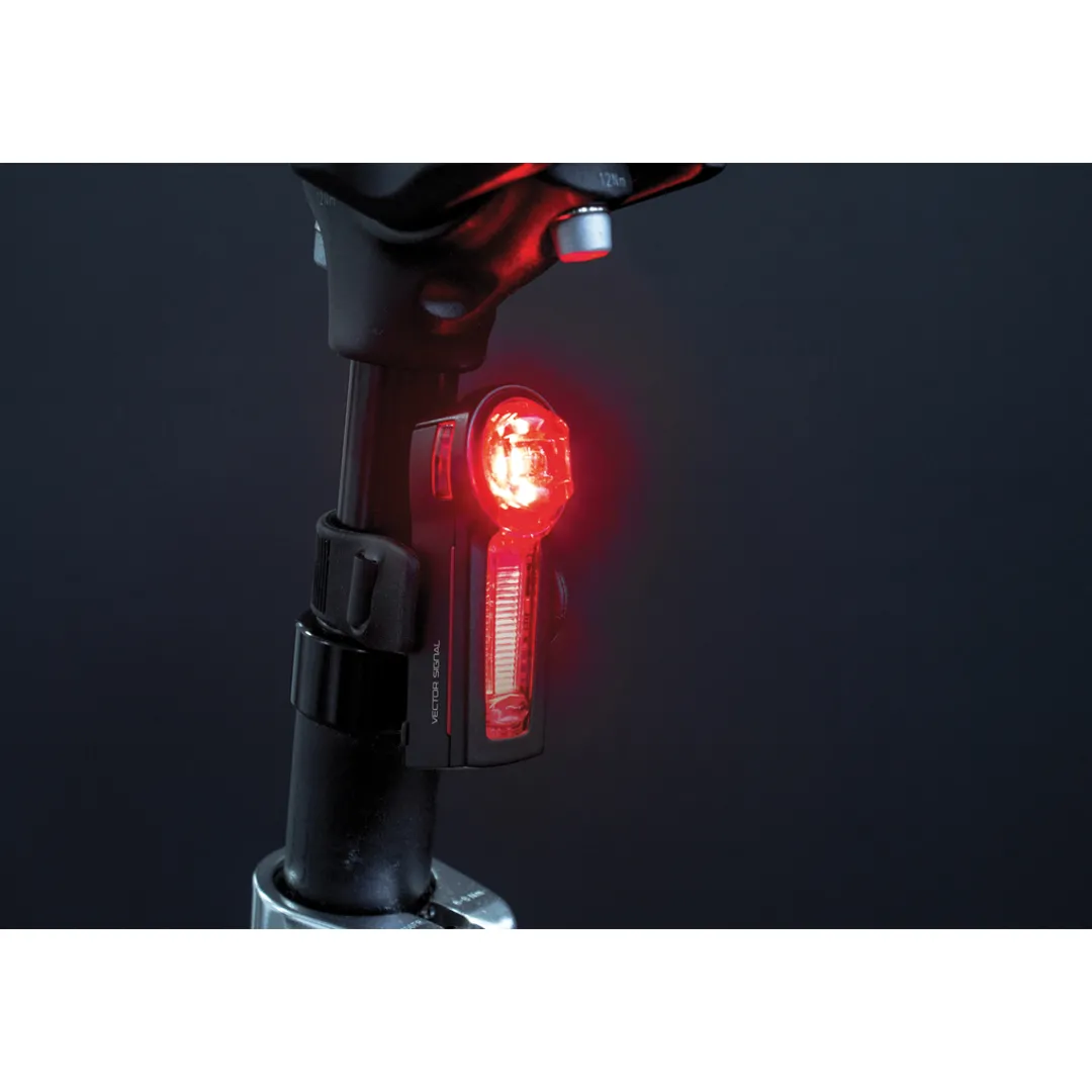ROSE Bikes LS 440 Lighthammer Headlight + LS740 I-GO Vector Battery-Powered Rear Light Set| Battery-Powered