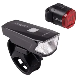 ROSE Bikes LYNX F30 II Front Light + LYNX R1 Rear Light Rechargeable Light Set| Battery-Powered