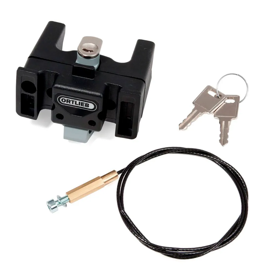 ROSE Bikes Mounting Set for Handlebar Bags/Baskets with Lock| Bike Bags