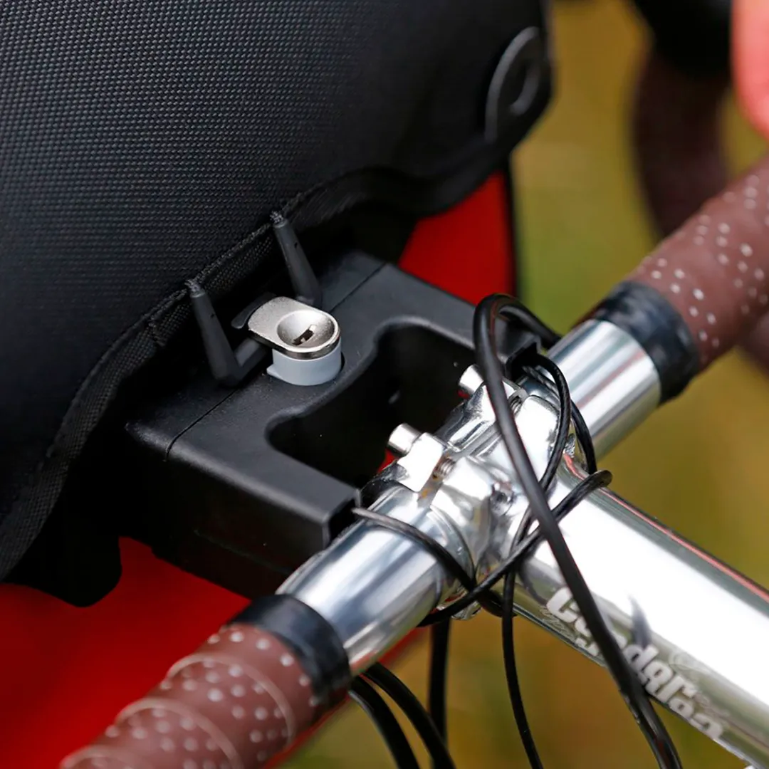 ROSE Bikes Mounting Set for Handlebar Bags/Baskets with Lock| Bike Bags