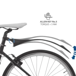 ROSE Bikes Mud Max QR.R Slim Rear Mudguard| City And Touring|Road