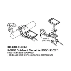 ROSE Bikes Out-Front Handlebar Mount for Bosch Kiox| On-Board Computers|Bike Computers