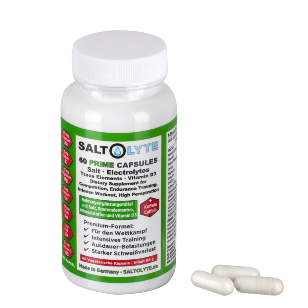 ROSE Bikes Prime Salt and Electrolyte Capsules with Caffeine| Tablets And Capsules