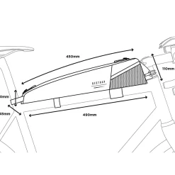 ROSE Bikes Restrap ADVENTURE RACE Top Tube Bag Long| Bike Bags