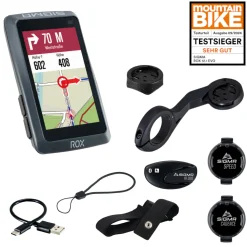 ROSE Bikes ROX 12.1 EVO Set GPS Bike Computer + Sensor Speed, Cadence, HR| Bike Computers|GPS Devices