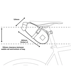 ROSE Bikes SADDLE PACK 2.5 L Saddle Bag| Bike Bags