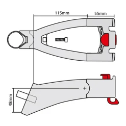 ROSE Bikes Seat Post Adapter Extender| Bike Bags|Accessories