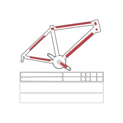 ROSE Bikes Skin Armor L Frame Protection Film Set (matt)| Frame Stickers