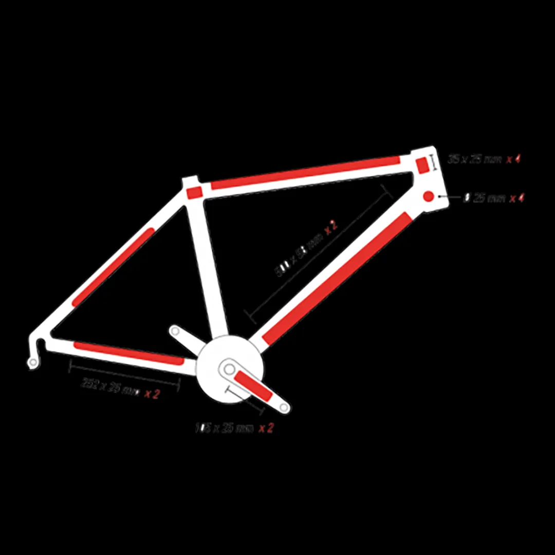 ROSE Bikes Skin Armor L Frame Protection Film Set (matt)| Frame Stickers