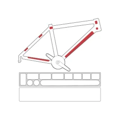 ROSE Bikes Skin Armor M Frame Protection Film Kit (shiny)| Frame Stickers