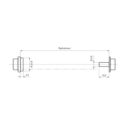 ROSE Bikes Tacx® T1709 E-Thru Axle Adapter X-12 for Classic Trainer| Accessories