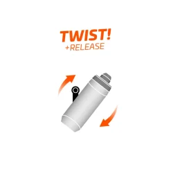 ROSE Bikes TWIST Drink Bottle 450 ml incl. Bike Base Holder| Bottle Cages|Drink Bottles