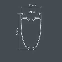ROSE Bikes Ultegra WH-R8170-C50-TL Disc Centerlock Road Rear Wheel 28"/700C| Road
