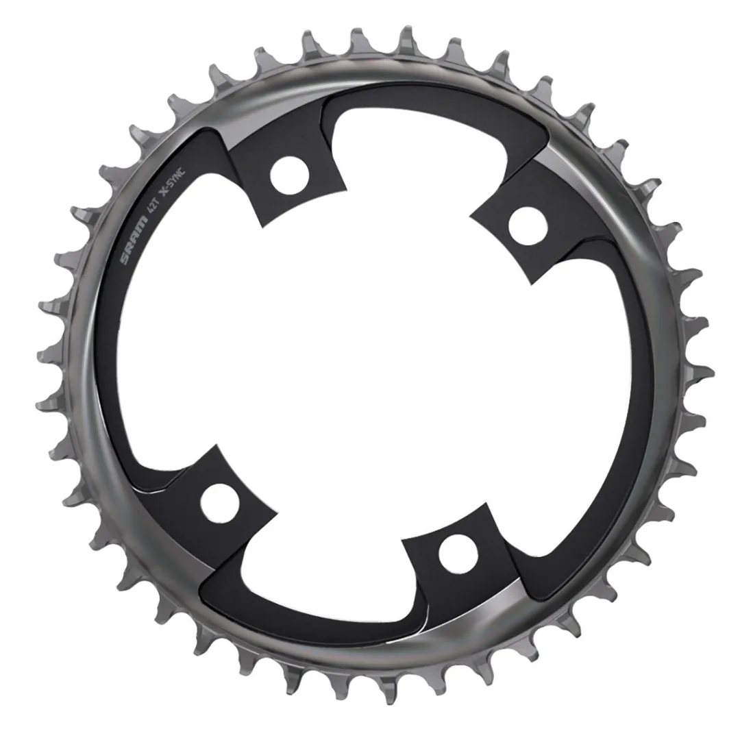 ROSE Bikes X-SYNC™ Road 1x12 Chainring, 107 BCD, Grey, RED®| Chainrings